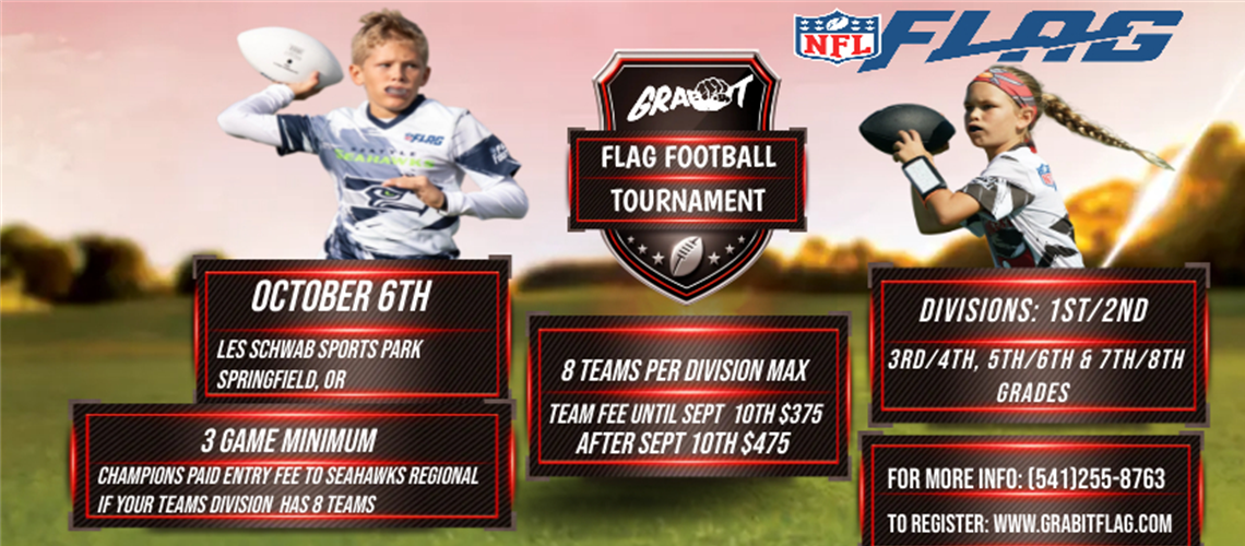 NFL Flag Tournament Springfield, OR October 6th